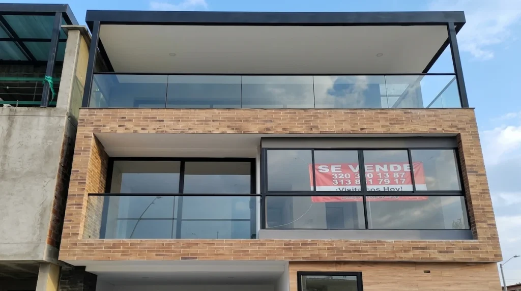 Balcón + ventanería · Casa nueva en venta